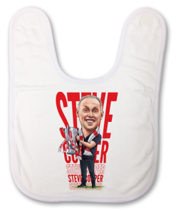 Steve Cooper Nottingham Forest The Football Artist Baby Bib