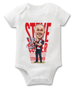 Steve Cooper Nottingham Forest The Football Artist Baby Grow