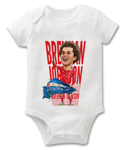 Brennan Johnson Nottingham Forest The Football Artist Baby Grow