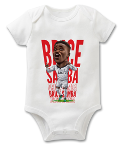 Brice Samba Nottingham Forest The Football Artist Baby Grow