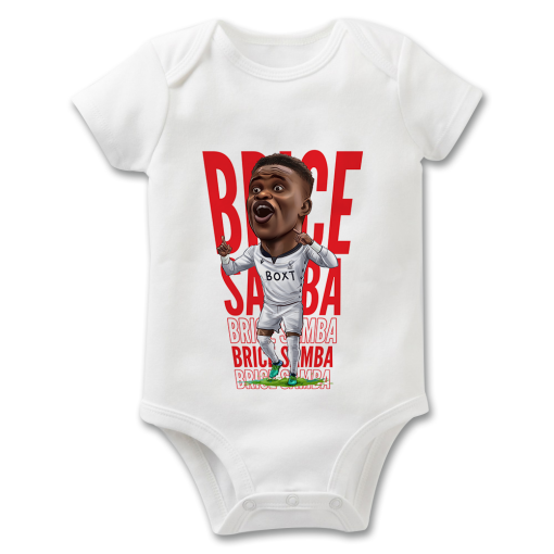 Brice Samba Nottingham Forest The Football Artist Baby Grow