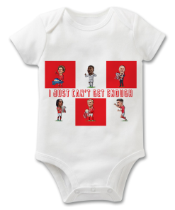 Nottingham Forest The Football Artist Baby Grow I Just Can't Get Enough