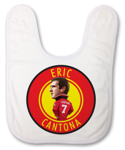 Eric Cantona Badge Baby Bib