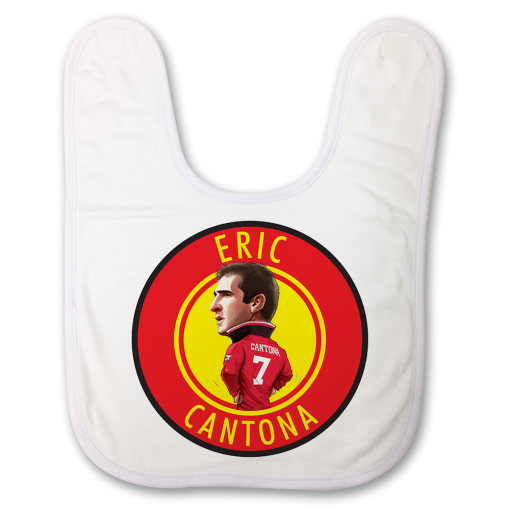 Eric Cantona Badge Baby Bib