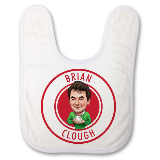 Brian Clough Badge Baby Bib