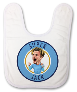 Super Jack Grealish Badge Baby Bib
