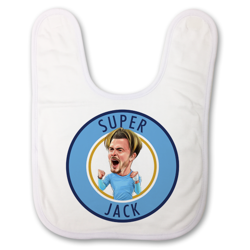 Super Jack Grealish Badge Baby Bib