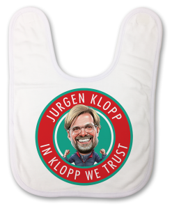 In Klopp We Trust Badge Baby Bib