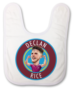 Declan Rice Badge Baby Bib