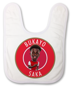 Bukayo Saka Badge Baby Bib