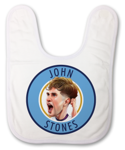 John Stones Badge Baby Bib