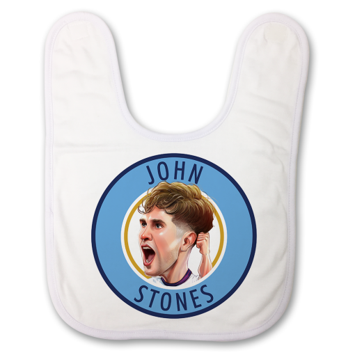 John Stones Badge Baby Bib