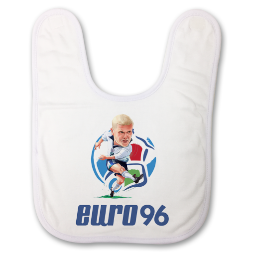 Paul Gascoigne Euro 96 Baby Bib