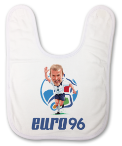Alan Shearer Euro 96 Baby Bib