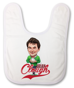 Brian Clough The Football Artist Baby Bib