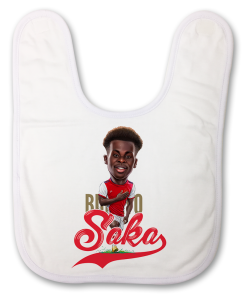 Bukayo Saka The Football Artist Baby Bib