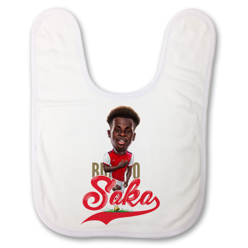 Bukayo Saka The Football Artist Baby Bib