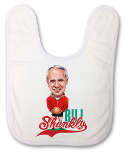 Bill Shankly The Football Artist Baby Bib