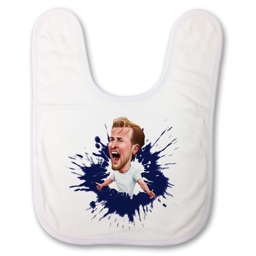 Harry Kane The Football Artist Baby Bib Splash