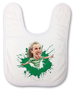 Henrik Larsson The Football Artist Baby Bib Splash