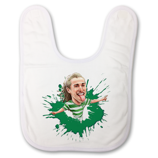 Henrik Larsson The Football Artist Baby Bib Splash