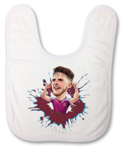 Declan Rice The Football Artist Baby Bib Splash