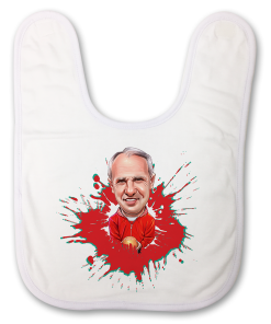 Bill Shankly The Football Artist Baby Bib Splash