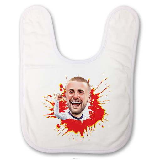 Luke Shaw The Football Artist Baby Bib Splash