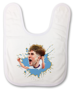 John Stones The Football Artist Baby Bib Splash