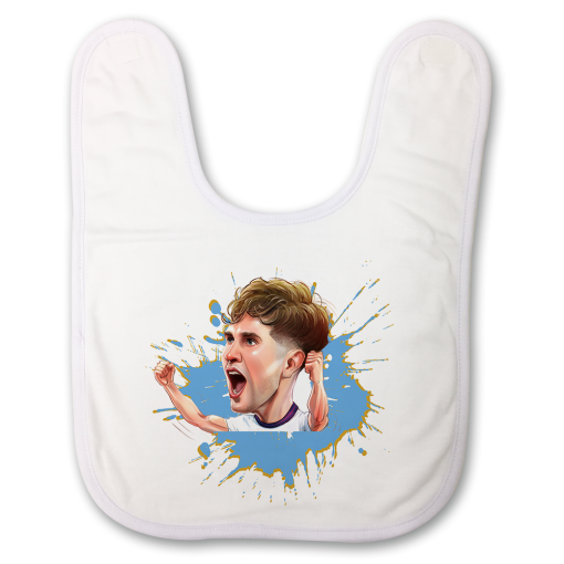John Stones The Football Artist Baby Bib Splash