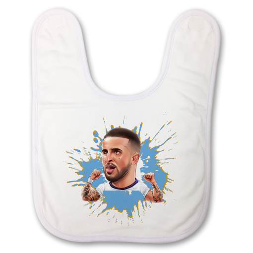 Kyle Walker The Football Artist Baby Bib Splash