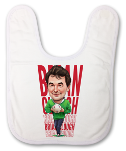 Brian Clough The Football Artist Baby Bib Text