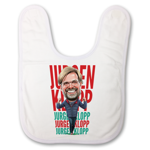 Klopp The Football Artist Baby Bib Text