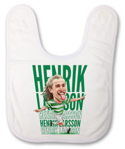 Henrik Larsson The Football Artist Baby Bib Text