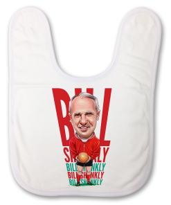 Bill Shankly The Football Artist Baby Bib Text