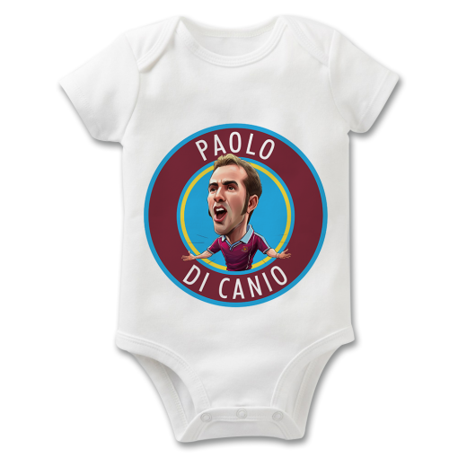 Paolo Di Canio Badge The Football Artist Baby Grow
