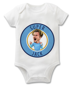 Grealish Badge The Football Artist Baby Grow