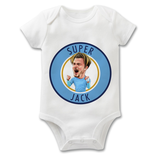 Grealish Badge The Football Artist Baby Grow