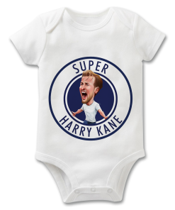 Harry Kane Badge The Football Artist Baby Grow
