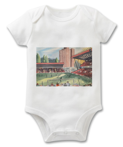Charlton Stadium Water Colour Baby Grow By Sam Edwards Artist