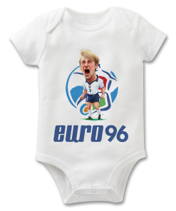 Stuart Pearce Euro 96 The Football Artist Baby Grow