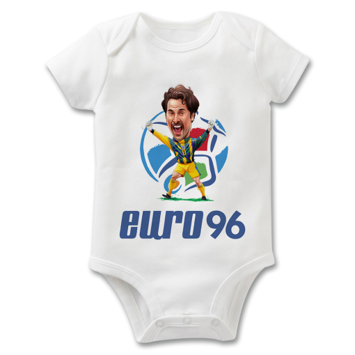 David Seaman Euro 96 The Football Artist Baby Grow