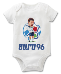 Teddy Sheringham Euro 96 The Football Artist Baby Grow