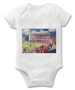 Nottingham Forest Stadium Water Colour Baby Grow By Sam Edwards Artist