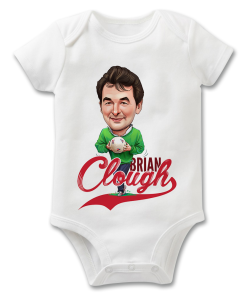 Brian Clough The Football Artist Baby Grow