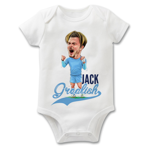 Jack Grealish The Football Artist Baby Grow