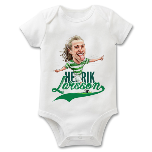 Henrik Larsson The Football Artist Baby Grow