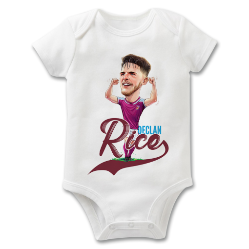 Declan Rice The Football Artist Baby Grow
