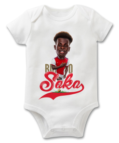 Bukayo Saka The Football Artist Baby Grow