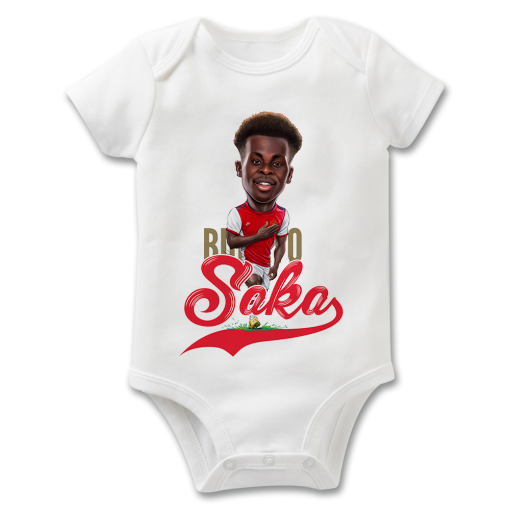 Bukayo Saka The Football Artist Baby Grow